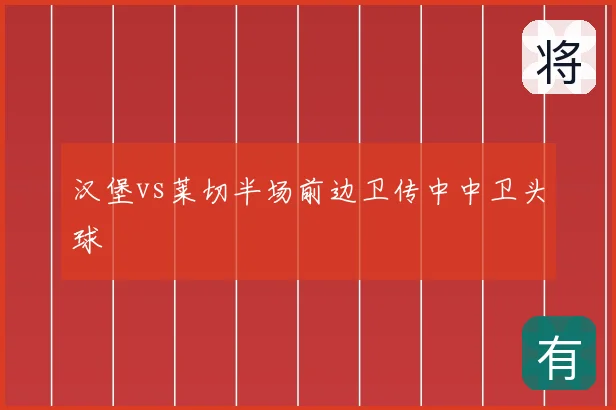 汉堡vs莱切半场前边卫传中中卫头球